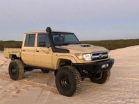 Для покорения рек и пустынь: «Заряженный» Toyota Land Cruiser 79 в кузове пикап показали в Сети