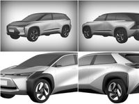 Будущие электрокроссоверы Toyota на патентных изображениях «засветились» в Сети